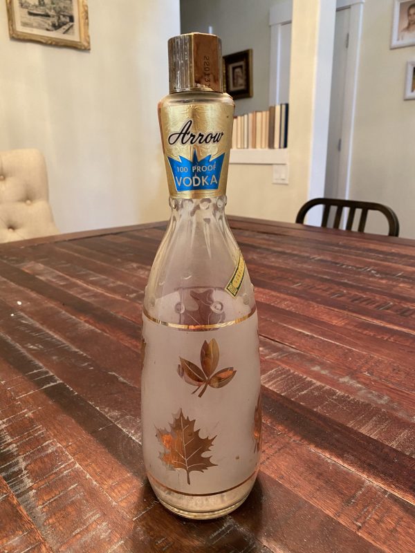 Vintage Liquor Vodka Bottle