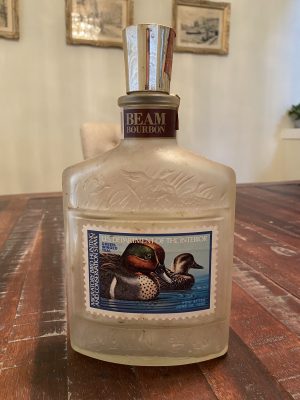 Beam's Duck Stamp Series Decanter - KENTUCKY STRAIGHT BOURBON WHISKEY, CLERMONT, BEAM, KENTUCKY - 80 Proof