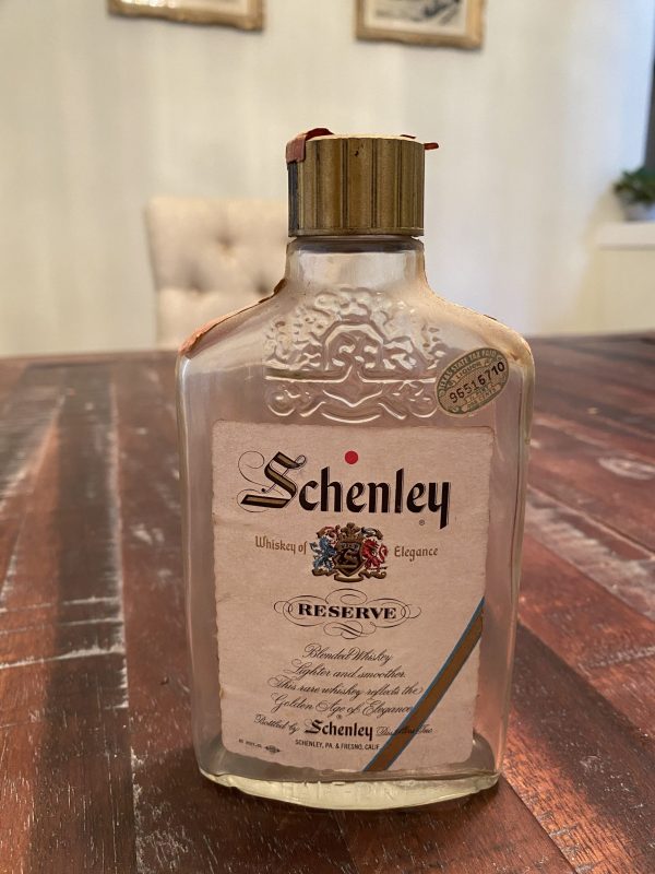 Schenley Whiskey of Elegance RESERVE, SCHENLEY, PA & FRESNO, CA