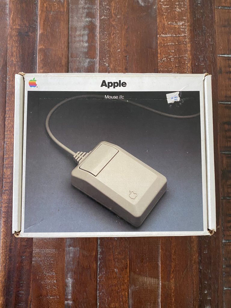 1984 Apple IIc Mouse w/ Box, Manual and Dazzle Draw Floppy Disk Included #A2M4015