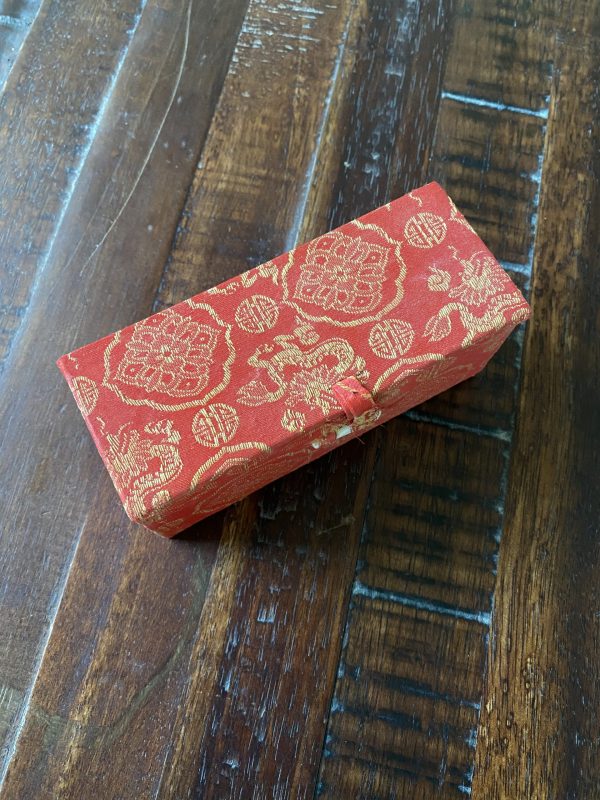 Oriental Seal Stamp With Fabric Box