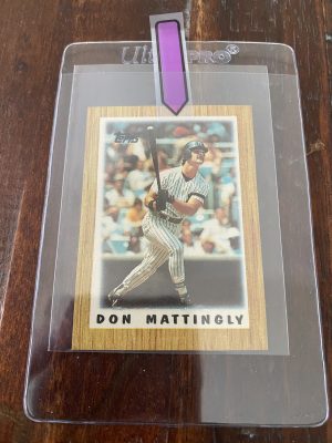 Don Mattingly, Topps Mini Leaders Baseball Card 1987 #65