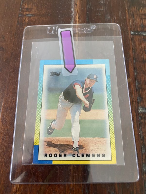 Roger Clemens, Topps Mini Leaders Baseball Card 1990 #4