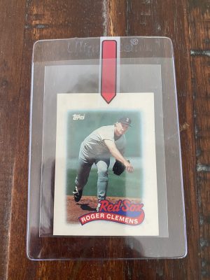 Roger Clemens, Boston Red Sox, Topps Mini Leaders Baseball Card 1989 #46