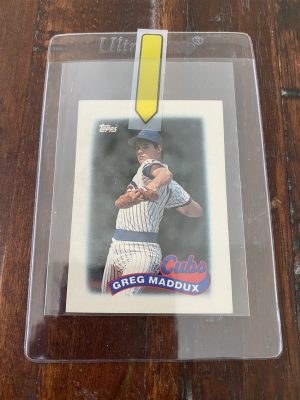 Greg Maddux, Topps Mini Leaders Baseball Card 1989 #4