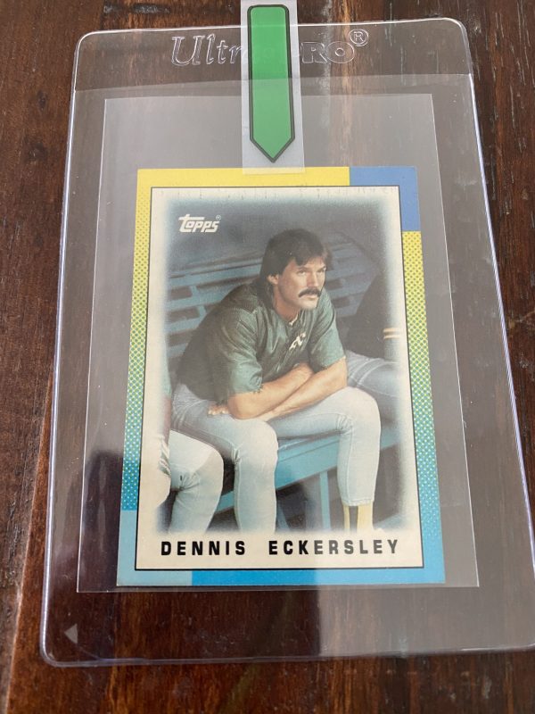 Dennis Eckersley, Topps Mini Leaders Baseball Card 1990 #27