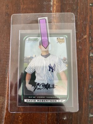 David Robertson, New York Yankees, Autograph, Bowman Draft Chrome Baseball Card 2008 #BDP48