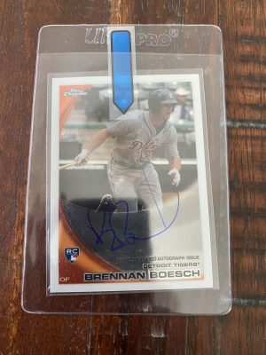 Brennan Boesch, Detroit Tigers, Autograph, Topps Chrome #182