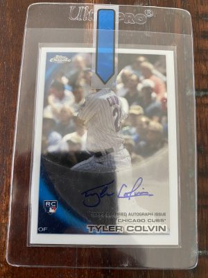 Tyler Colvin, Chicago Cubs, Autograph, Topps Chrome Baseball Card #181