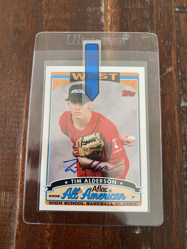 Tim Alderson, Autograph, AFLAC All American, Topps Bowman