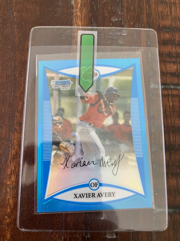 Xavier Avery, Autograph, Topps Bowman Draft Baseball Card #BDPP24