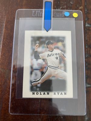 Nolan Ryan, Topps Mini Leaders Baseball Card 1988 #50