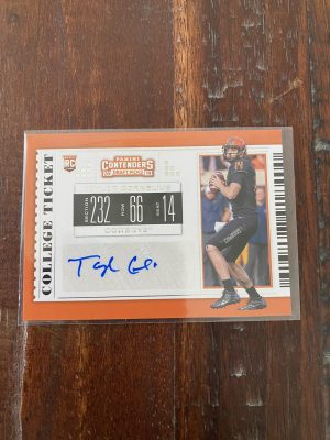 Taylor Cornelius, Autograph, 2019 Panini Contenders Draf Picks College Ticket #281