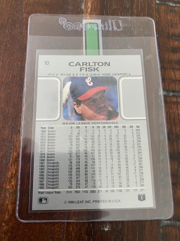 Carlton Fisk, Chicago White Sox, Baseball Card Leaf #10