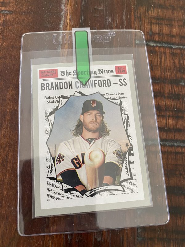 Brandon Crawford, 2019 Topps Heritage Baseball Card #364