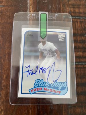 Fred McGriff, Blue Jays, Autograph, Topps Baseball Card #FFA-FM