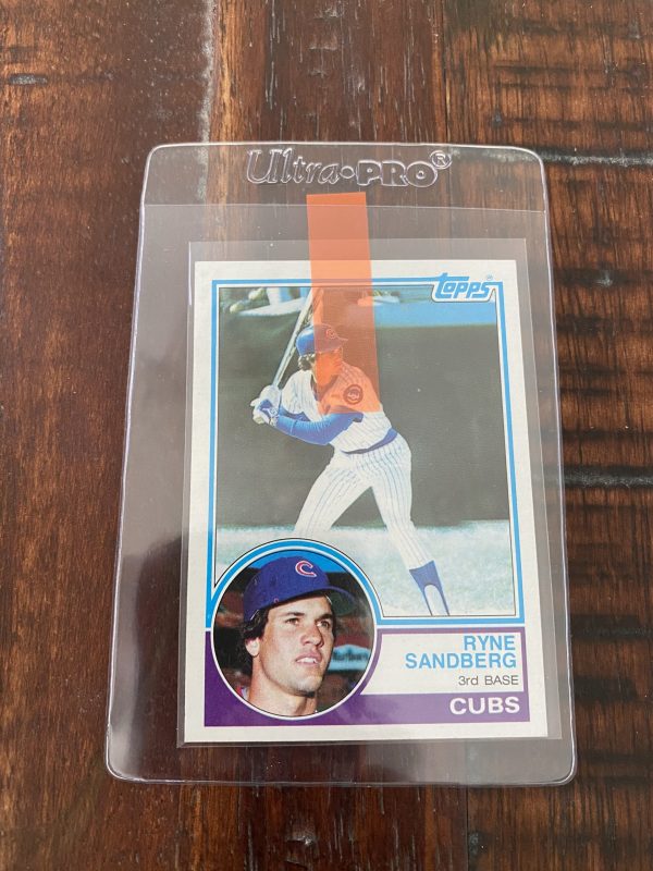 Ryne Sandberg, Chicago Cubs, Topps Baseball Card #83