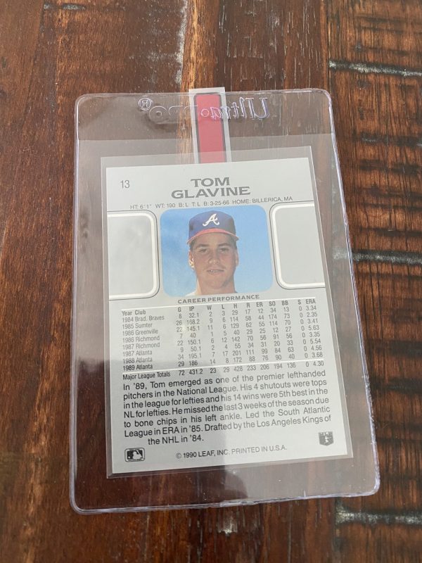 Tom Glavine, Leaf Baseball Card #13