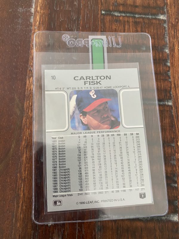 Carlton Fisk, Chicago White Sox, Baseball Card Leaf #10