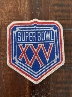 SUPER BOWL XXV Buffalo Bills and New York Giants Patch Unused