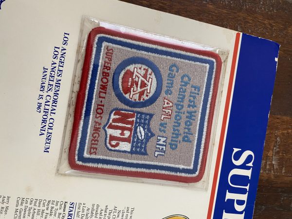 SUPER BOWL I (Jan 15, 1967) Kansas City and Green Bay Packers Patch NIB