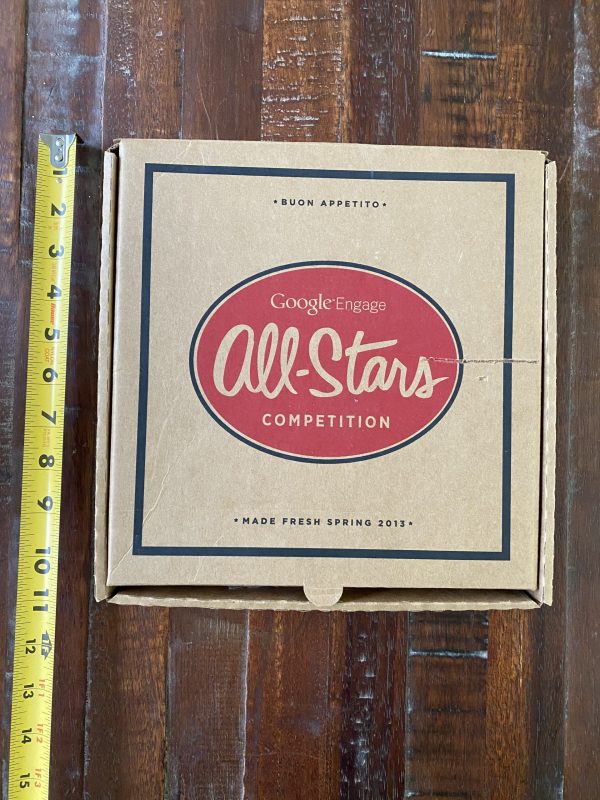 Google Engage "ALL STARS" Pizza Box w/ Credit Card, Adwords Offers and Misc