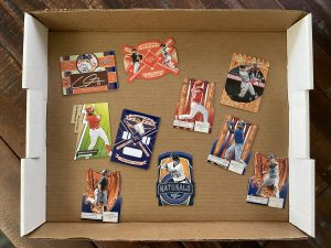 Batch of 10, 1 Signature - Panini Leather & Lumber Baseball Cards